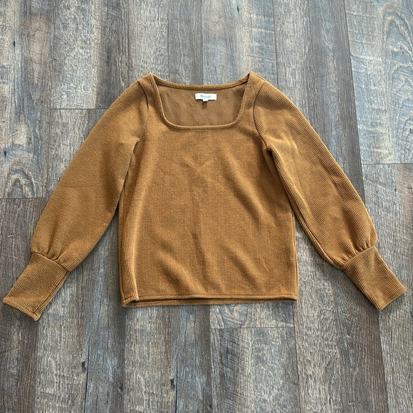 Madewell ottoman sqaure neck in autumn - Picture 14 of 16